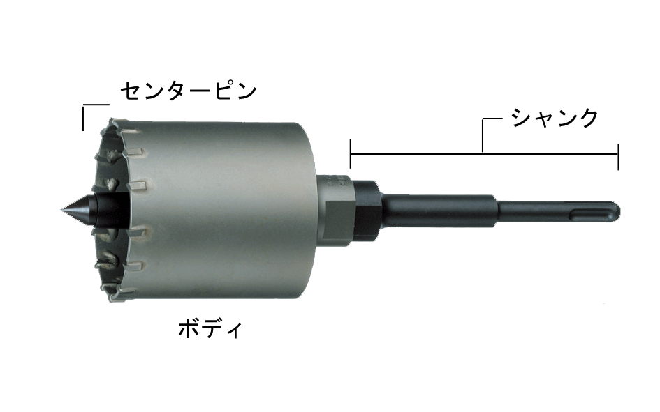 海底パイプライン ホールカッター ハウスBM 換気コアドリル KALH ALC用