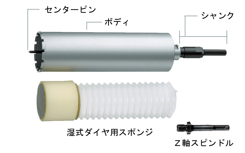 ハウスBM DB-120M ダイヤモンドコアビット Mタイプ（M27ネジ一体型ビット）